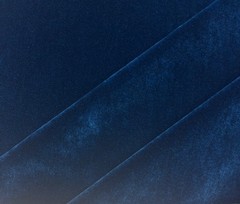 DESIGNER PLUSH MOHAIR DEEP MARINE BLUE VELVET WOOL MULTIUSE FABRIC BY YARD 55″W