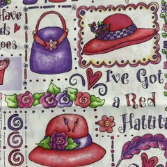 Fabric Dianna Marvin For Marcus Brother Textiles Pink And Purple 36” X 44”