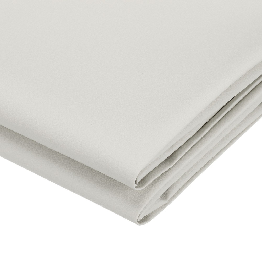 63×39.4in Faux Leather Sheets, Faux Leather Fabric Vinyl PVC, White