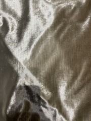 Designer Platinum Champagne Shimmer Velvet Heavy Upholstery Fabric 6.5 Yds