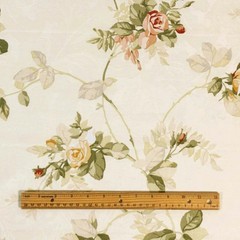 Richloom Vintage Floral BLOSSOM Cotton Jacquard Drapery Upholstery Pillow Fabric