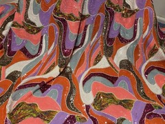Multicolor Stretch Beaded Iridescent Sequins Embroidery Fabric 50” Width 1 Yard