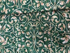 Double Faced Pre-Quilted Christmas Peace on Earth Metallic Paintbrush Studio