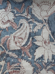 Ralph Lauren Winthrop Batik Powder Blue Fabric Remnant 24″x24″