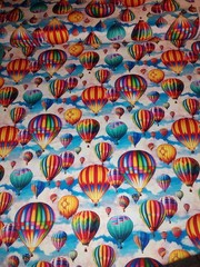 Hot Air Balloon Fabric 100% Cotton Material