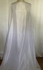 100% Silk Crepe Back Satin 4 Ply White Fabric 3 Yards Long & 46″ Inch Wide