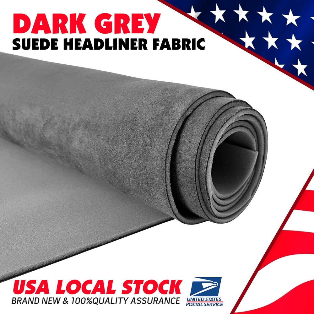 60″x60″ Gray Headliner Fabric Suede Pickup truck ceiling Liner Sag Upholstery