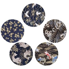 Qililandiy 5PCS Cotton Pattern Fabric Bundles Small Flower Pattern Japanese S…