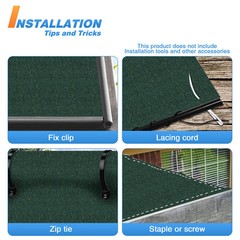 6′ Fabric Roll Sun Shade Cover Fence Screen Patio Balcony Yard Green 1-150ft