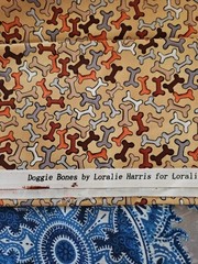 Loralie Harris Design VTG 2 Pieces Of Fancy Bones & Dog Bones 18″ X 44″ Each