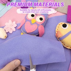 XSEINO 13 Rolls Lavender Felt 20.5 x 90 cm (8″ x 35″),