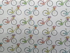 Clark and Clark F1263-1 cycles cream, drapery fabric import from United Kingdom