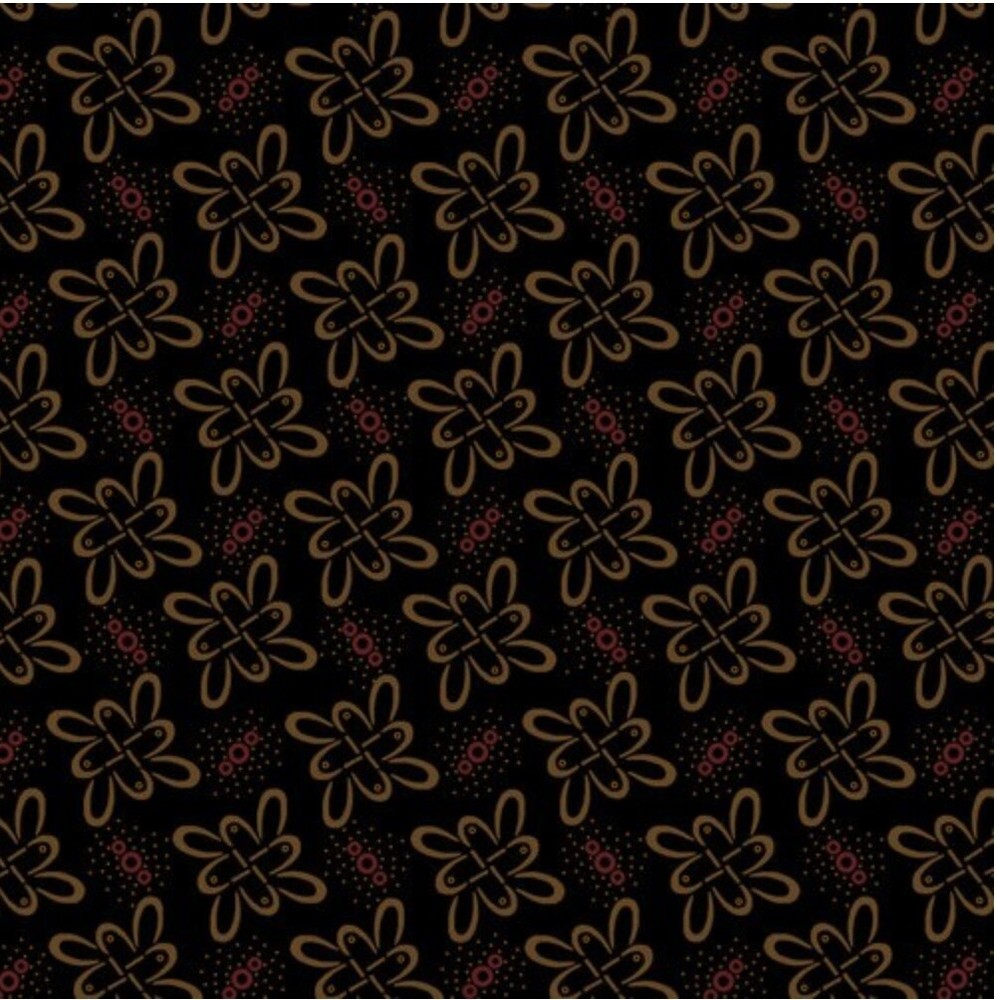 Henry Glass Ebony & Onyx Celtic Loops Black Cotton Fabric By The Yard