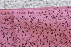 35″ Long, Vintage, Dark Burgundy Calico on Dusty-Rose Cotton, RJR, Beyer, P9611