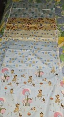 Camelot Cotton Forest Friends Lot Of 5 Pieces Of Cotton Fabric 19″ X 21″ Each