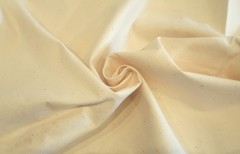 VINTAGE CREAM HEAVY THICK STARCHED COTTON FABRIC 1.82m x 1.47m