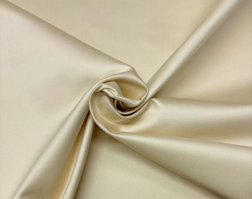 DONGHIA SABRINA CREME COTTON SATEEN EXCLUSIVE FURNITURE FABRIC BY YARD 53″W