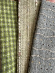 10 pcs Yarn-Dyed Cotton Fabric Bundle 7×9” Patchwork Quilting