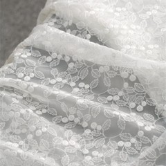 1m Organza Lace Mesh Fabric Furniture Cover Dressmaking Tablecloth Curtain