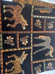 Folkloric Fun JJILL LAMB Troy African Zebra Cotton Quilt Fabric Animal Print 2yd