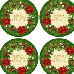 Deck the Halls Placemat Panel-Northcott Fabrics