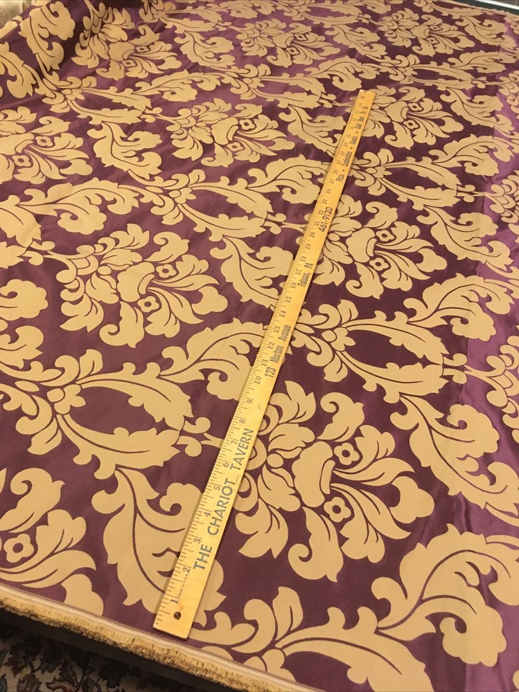55”wide 60% Silk 40%Cotton heavy brocade Jacquard Fabric Home Upholstery