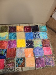 150 Batik Fabric 2.50″ Quilt Squares Bundle 100% Cotton Charm
