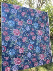 VTG~Chintz~Stanley King Studio VAT DYE~Screen Print~TEFLON Finish~56″ x 120″~