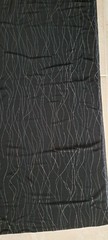 Knit Velveteen Black w/ Silver Metallic Threads Fabric 65” wide by 1.75 yards