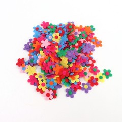 Nonwoven Flower Sticker for Art Craft Sewing Decoration 28mm Assorted Color