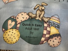 Fabric Panel – Cut & Sew – Adult S-Xl Made With ❤️ Easter Bears Bunny Hares WW