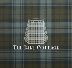 Scottish Black Watch Weathered Tartan Fabric 16oz Scottish Kilt Making Fabric