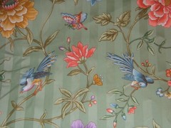 Braemore, Spring Dancers, Floral with Birds and Butterflies, BTY. Clr Jade Multi