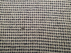 2.25YD MCLAURIN & PIERCY Stonington Indigo Viscose Wool Poly Mohair Heavy Fabric