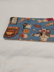 1 Yd X 44 Cranston Leslie Beck Fall Cotton Fabric Pumpkin Scarecrow Barns