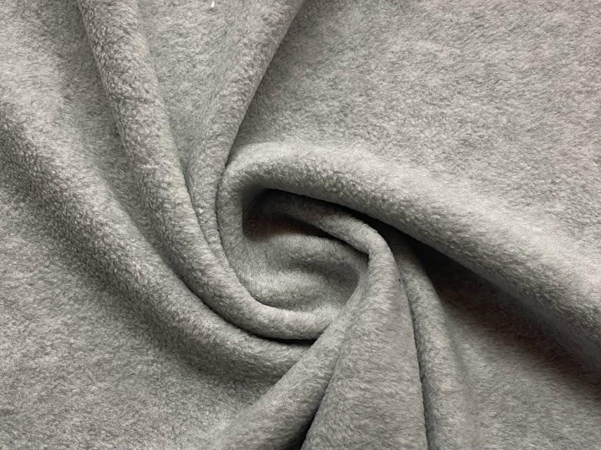 QUALITY Anti Pil Polar Fleece Fabric Material SILVER