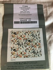 ROMO Mariola Blush Floral 17″ Linen Blend Fabric Sample