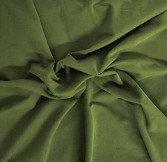 Supima Cotton Spandex French Terry Knit Fabric by The Yard Olive 11/21