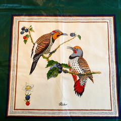 Waverly Birds Country Weekend Fabric 12 Squares Pillow Upholstery 54 x 2 yds VTG