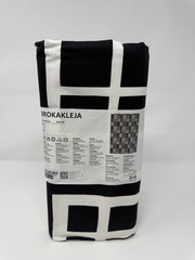 IKEA BROKAKLEJA Pre-cut Fabric Black Geometric 59×118″ 306.081.53-NEW