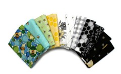 10 Fat Quarters – Assorted Honey Bee Bumblebee Hive Honeycomb FQ Bundle M229.03