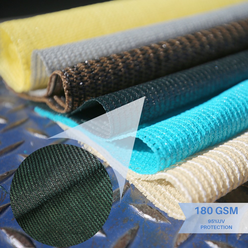 8 FT Green Fabric Roll Sunwind Screen UV Block Shade Cloth patio Yard