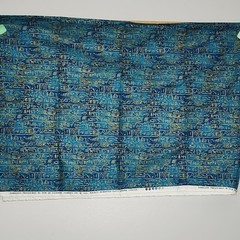 1 2/3 yds Blue Egyptian Hieroglyphics Timeless Treasures Fabric Sphinx CM2329