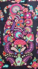 KAFFE FASSETT PAISLEY BLACK 17″ X wof GP27 original issue