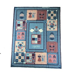 Vintage Fabric Panel ” I Love Country” For Quilt by Spring Ind 45 X 35″