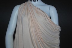 Wool Knit Jersey Spandex Fabric Ecofriendly 7oz beautiful drape Peach Puree