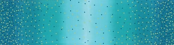 BEST OMBRE CONFETTI Turquoise Quilt Fabric 10807-209M by 1/2 Yard by V & Co