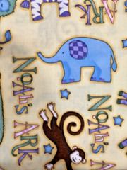 Debbie Mumm Noah’ss Ark Cotton Fabric, Child Theme, 1 yard