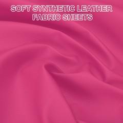 63×39.4in Faux Leather Sheets, Faux Leather Fabric Vinyl PVC, Rose Red