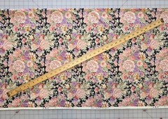 3 1/2 Yards – Robert Kaufman Fabrics – Florals On Black – 41″ Wide
